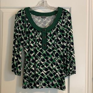 Ann Taylor geometric top